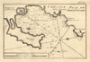 Plan de Porto Vecchio - Corcica. Gulf of Porto Vecchio, Corsica. ROUX 1804 map