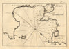 Plan of the Gulf of Tunis. Carthage. Tunisia. ROUX 1804 old antique map chart