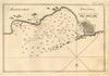Tripoli (Barbarie). Plan of the Port and City of Tripoli. Libya. ROUX 1804 map