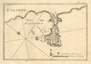 Port de Galipoli (Calabrie). City & Port of Gallipoli. Lecce Italy ROUX 1804 map