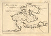 Bouche de Cattero. Plan of the Bay of Kotor. Risan. Montenegro. ROUX 1804 map