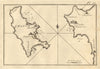 Zante. Zakynthos island & adjacent Peloponnese coast. Greece. ROUX 1804 map