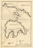 I. Serigo - Morée. Kythira/Cythera (Cerigo) & Elafonisos. Greece. ROUX 1804 map