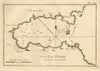 Port de la Sude. Port & Bay of Souda, Chania, Crete. Greece. ROUX 1804 old map