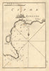Limasol (Cipre). The Bay and Port of Limassol, Cyprus. Akrotiri. ROUX 1804 map