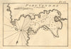 Port Vendre en Roussillon. Port-Vendres Pyrénées-Orientales France ROUX 1804 map