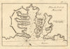 Plan du Port de Malte. Plan of the port of Valletta, Malta. ROUX 1804 old map