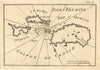 Isole/Iles Tremiti. San Domino San Nicola Capraia. Adriatic Italy. ROUX 1804 map