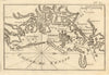 Lagune de Venise. Venice & the Venetian Lagoon. Chioggia. Italy. ROUX 1804 map