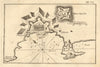 Spalato. Plan of the bay and City of Split. Croatia. ROUX 1804 old antique map