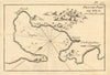 Plan du Port de Zea. Coressia, Kea. Cyclades. Greece. ROUX 1804 old map