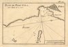 Port de Zira. Ermoupoli, Syros island, Cyclades. Greece. ROUX 1804 old map
