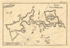 Isle Estampalie. The island of Astypalaia, Dodecanese. Greece. ROUX 1804 map