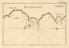 La Bombe - C. Razatin (Barbarie). Bombah & Cap Razatin, Libya. ROUX 1804 map
