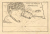 Port de Rhode. Plan of Rhodes Town and Port, Dodecanese. Greece. ROUX 1804 map