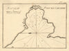 Port de Chichimé, Natolie. Cesme harbour, Chios Strait. Turkey. ROUX 1804 map