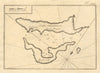Isles Selidroni. Alonissos, Peristera & Lechousa, Sporades. Greece ROUX 1804 map