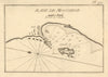 Rade de Mogodor. The bay of Essaouira. Morocco. ROUX 1804 old antique map