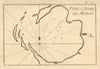 St. Anne de Morgo. Katapola, Amorgos, Cyclades. Agia Anna. Greece. ROUX 1804 map