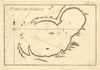 Port de Parisi. The harbour of Parikia, Paros, Cyclades. Greece. ROUX 1804 map