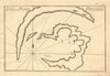 Isle et port Pelerizi. Mediterranean, probably Aegean. Greece. ROUX 1804 map