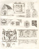 ISLINGTON PARISH. relics arms fireplaces of the parish 1362 1823 old print