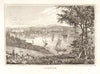 View of the city of Ipswich. Sailing boats. Suffolk. DUGDALE 1845 old print