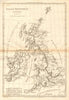 Insulae Britannicae Veteres. British Isles Ancient Roman Britain. BONNE 1787 map