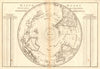 Mappe-monde sur le plan de l’Equateur, hemisphere Méridional. BONNE 1787