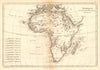 Afrique. Pre-colonial Africa. BONNE 1787 old antique vintage map plan chart