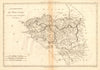 Gouvernement de Bretagne. The Province of Brittany. France. BONNE 1787 old map
