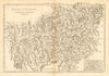 Cercle d’Autriche. Circle of Austria. BONNE 1787 old antique map plan chart