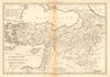Turquie d’Asie. Turkey in Asia. Levant & Iraq. BONNE 1788 old antique map