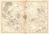 Environs de Paris. Paris and environs. BONNE 1788 old antique map plan chart