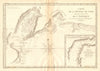 Carte de la rivière de Cook. Cook Inlet & Alaska coast. Unalaska. BONNE 1788 map