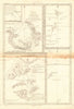 Baye d'Awatska. Avacha Bay, Kamchatka. Typa/Taipa & Macao/Macau. BONNE 1788 map