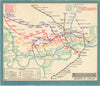 LONDON UNDERGROUND tube map diagram plan. Piccadilly extension. STINGEMORE 1931