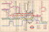LONDON UNDERGROUND tube map plan. South Acton. Aylesbury. HARRY BECK. June 1958