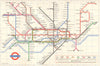 LONDON UNDERGROUND tube map plan. Northern line - Highbury branch. GARBUTT 1967