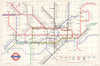 LONDON UNDERGROUND tube map plan. Victoria Line complete ex Pimlico GARBUTT 1971