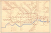 LONDON UNDERGROUND tube map plan diagram. Northern Heights ZERO/SCHLEGER #1 1941