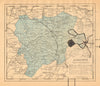 ALBACETE. Castilla-La Mancha. Mapa antiguo de la provincia 1914 old