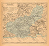 GRANADA. Andalucia. Mapa antiguo de la provincia 1914 old antique chart