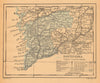 PONTEVEDRA. Galicia. Mapa antiguo de la provincia 1914 old antique chart
