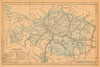 BISCAY BIZKAIA VIZCAYA. Bilbao Bilbo. Euskadi. Mapa antiguo de la provincia 1914
