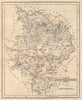 Antique county map of HUNTINGDONSHIRE by JOHN CARY. Fens Moors Yaxley 1793