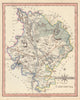 Antique county map of HUNTINGDONSHIRE by JOHN CARY. Fens Moors Yaxley c1793