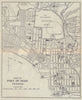 PORT OF SPAIN. Vintage map. Trinidad. West Indies. Caribbean 1923 old
