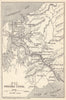 PANAMA CANAL. Vintage map. Railway. Shows canal zone. Caribbean 1923 old