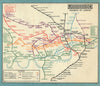 LONDON UNDERGROUND tube map plan diagram. STINGEMORE 1929 old vintage